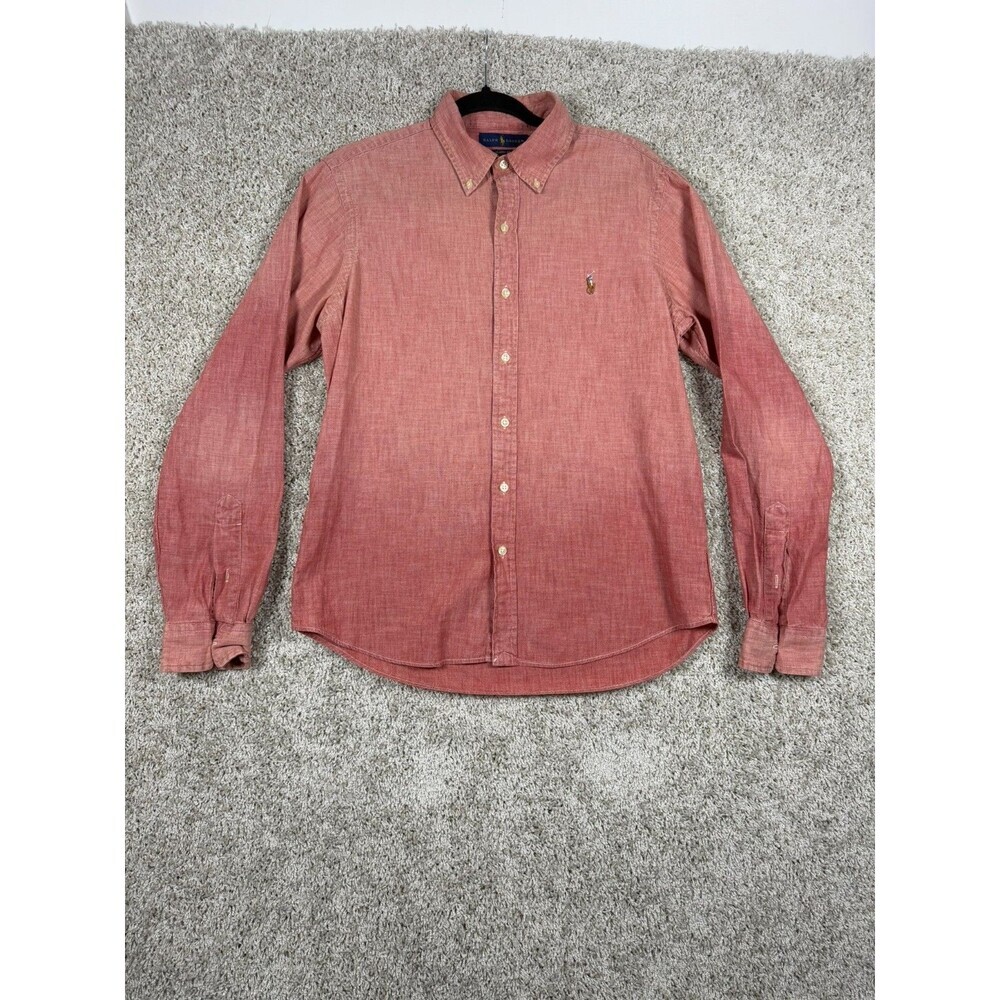 Polo Ralph Lauren Men's Classic Fit Oxford Shirt Long Sleeve Button Down PINK